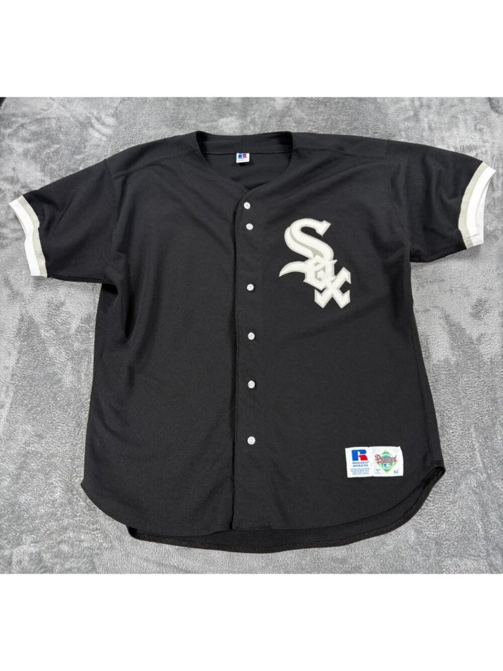 Vintage Russell Athletic Chicago White Sox Jersey XXL 52 Diamond MLB Made in USA
